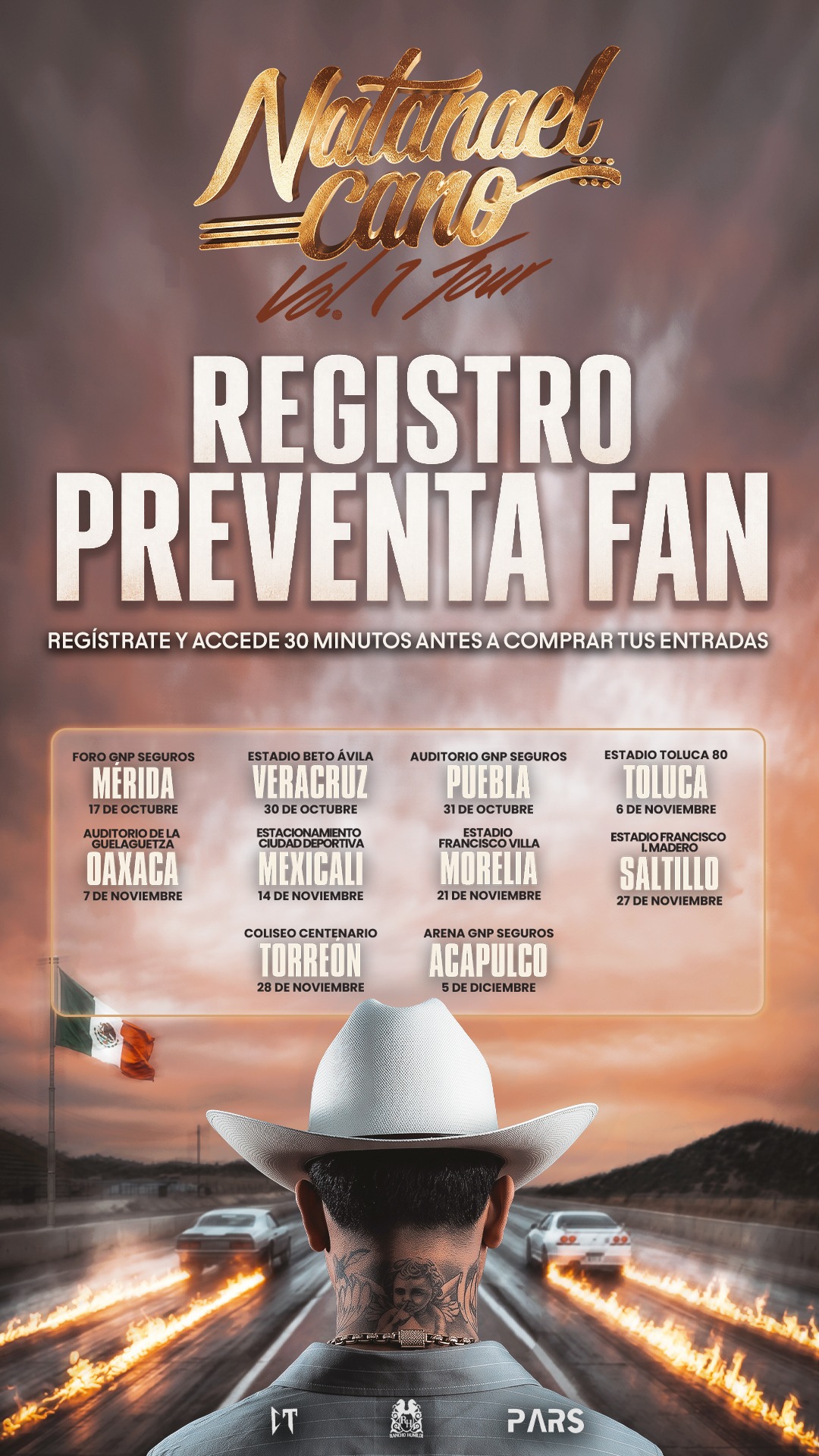 Registro Preventa Fan de Natanael Cano
